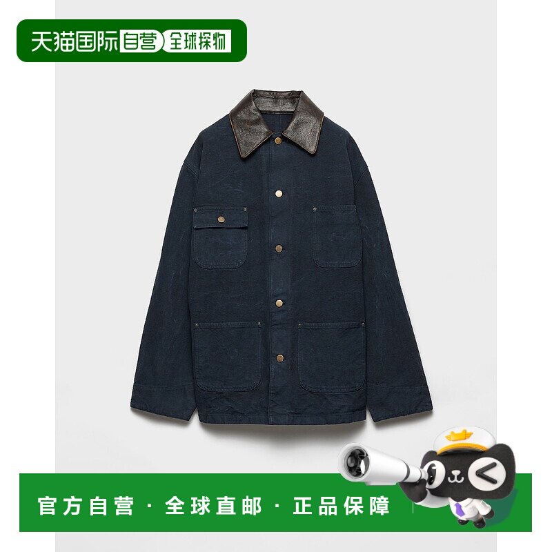 欧洲直邮PRADA（2025）帆布工装夹克衣橱