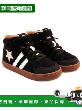 自营 Old Soles WOS 皮革和绒面革高帮运动鞋 - 黑色 美国奥莱直