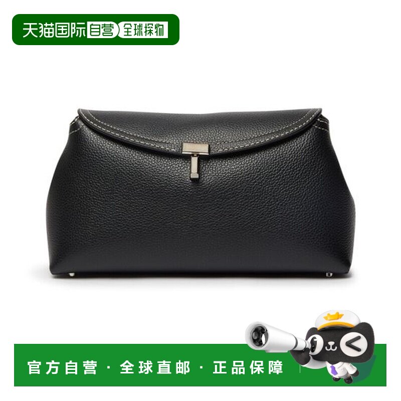自营欧洲直邮Toteme T-Lock女士黑色小牛皮压纹T字锁扣单肩包,箱包皮具/热销女包/男包,通用款女包,淘宝优惠券,粉丝福利购,淘宝优惠卷