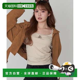 1h可退 日本直邮RAY CASSIN 女装 U领带胸垫T恤 罗马字母刺绣 RCN