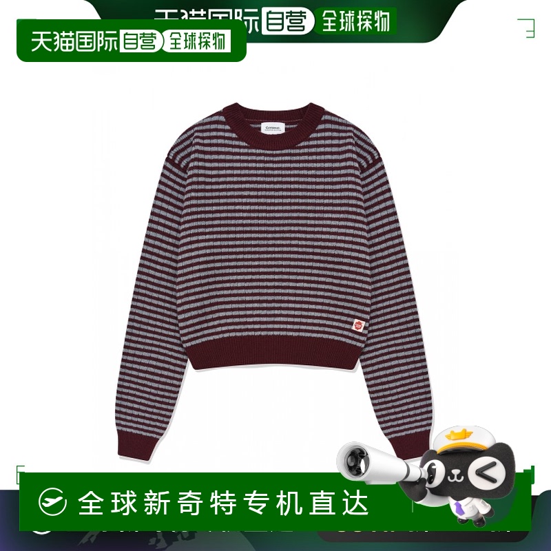 韩国直邮COVERNAT 女式现金混纺露脐针织酒红色羊毛