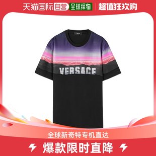 男士 香港直邮潮奢 范思哲 T恤 Versace 圆领短袖