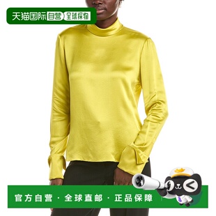 自营Oscar de la Renta Silk Blouse - green 美国奥莱直发