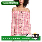 Renta Off Silk 自营Oscar Shoulder Wool Lined Blend Top