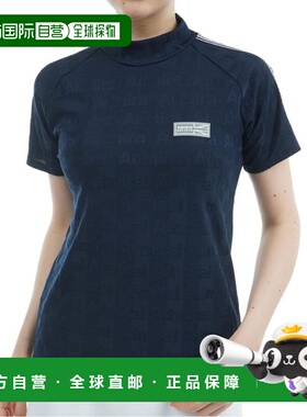 日本直邮Admiral GOLF 女士半袖条纹针织衫 ADLA503-NVY 高尔夫上