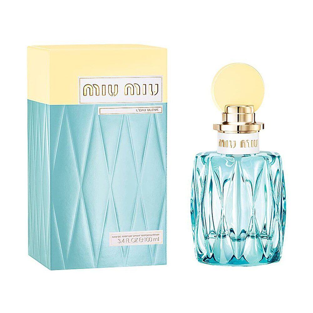 欧洲直邮 MIUMIU缪缪滢蓝女士香氛100ml 清新花香调蓝色之水EDT