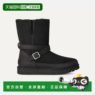 自营欧洲直邮UGG Classic女士黑色靴子雪地靴