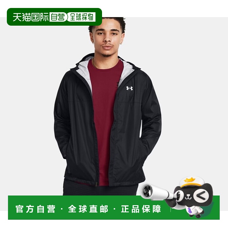 韩国直邮UNDER ARMOUR 1374644 003 Black 男子 UA Stormproof Cl