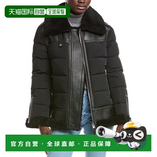 自营Mackage Vanna Mixed Shearling Down Jacket - black 美国奥