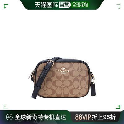 香港直邮COACH 奥莱款女士PVC配皮单肩斜挎包C9926