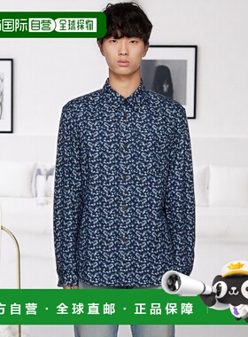 香港直邮A.P.C. 男士 蓝色 TREK衬衫花衬衫 COFDMH02396