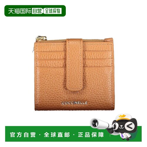 自营Coccinelle Leather Women Women's Wallet - brown 美国奥莱