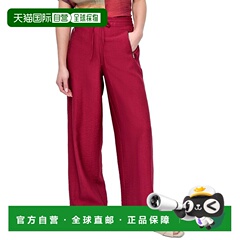 自营DKNY Pull-On Drawstring Pant - red 美国奥莱直发女装