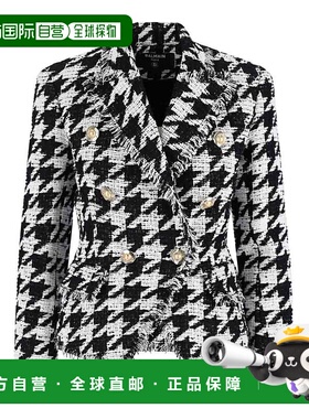 香港直邮BALMAIN 女士外套 FF1SI504CG17GAB AW2025 白色 Blazer