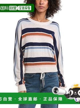 自营Splendid Drawstring Hem Wool-Blend Sweater - beige 美国