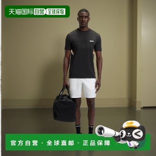 boss运动修身 黑色 T恤 功能 美国奥莱直发 带保湿 自营