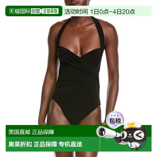 自营Norma Kamali Cayla Bodysuit - black 美国奥莱直发性感泳衣