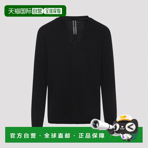 香港直邮RICK OWENS 男士针织衫 RU01F2610KBC09 SS2026 黑色长袖