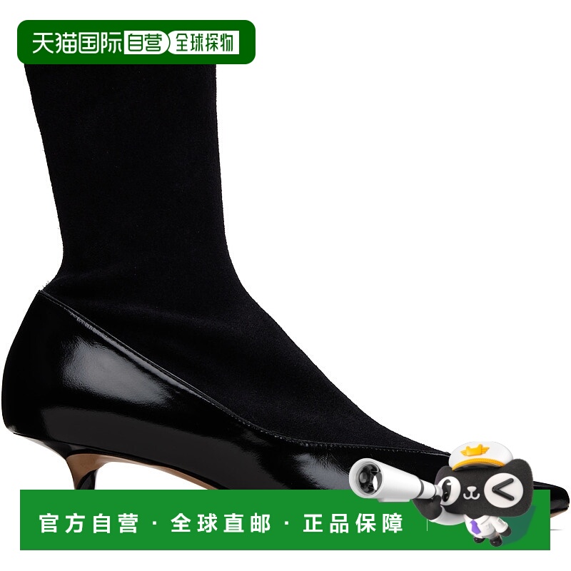 香港直邮Jacquemus 女士 黑色 The Tourni pumped 踝靴 25HFOW001