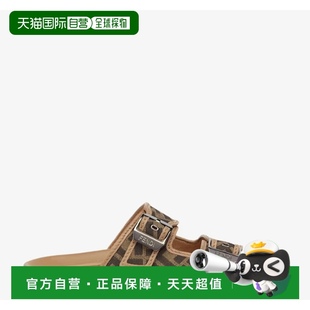 拖鞋 男士 香港直郵FENDI 棕色 AW2024 7X1604AJZFF1ICN 1h可退