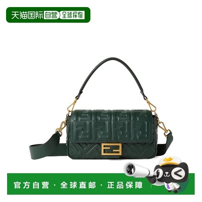 香港直邮FENDI 25FW Baguette翻盖单肩包 Women