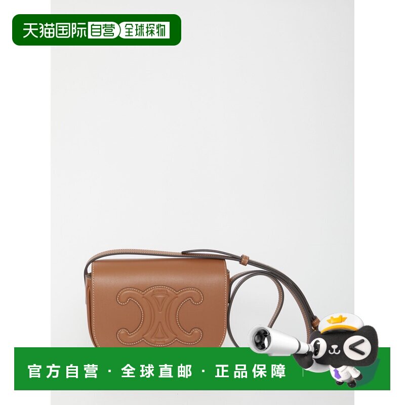 香港直邮CELINE 女士斜挎包 198263DU304LU SS2026 棕色 FOLCO CU图片