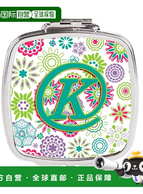 自营 Carolines Treasures CJ2011-KSCM 字母 K 花朵粉红色正品