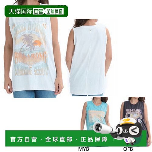 日本直邮Billabong 女士印花宽松背心 印花宽松背心 休闲装 上衣