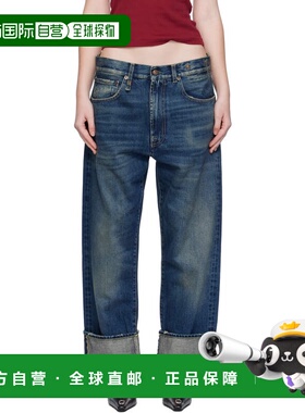 1h可退 香港直邮潮奢 R13 女士 蓝色 Cuffed X-BF 牛仔裤 R13WD11