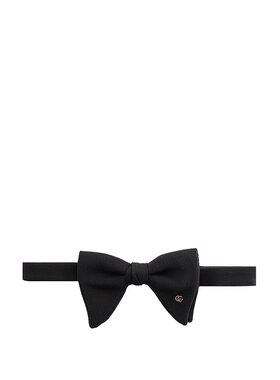 GUCCI 男士领带 6600794G0051000 CO 黑色 BOW TIW