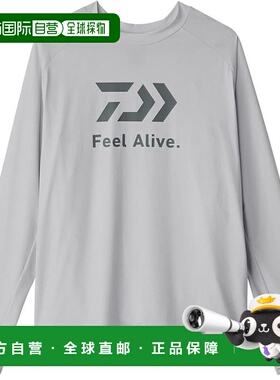 【日本直邮】达亿瓦ICEDRY® 长袖衬衫 DE-6225 浅灰色 XL