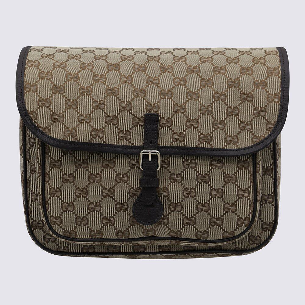 GUCCI 男童包袋 793823FADK39762 SS2025 花色 GG帆布邮差包图片