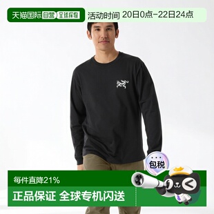 始祖鸟Kragg SL男款棉质鸟砖图案舒适长袖T恤运动户外男装商场