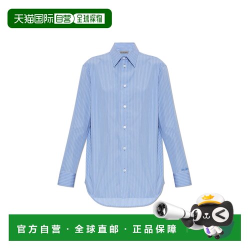 1h可退 香港直邮BALENCIAGA 男士衬衫 872124TUM284202 AW2026 蓝