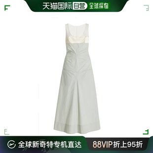 女士 Sofia BEVZA 香港直邮潮奢 褶皱棉质中长连衣裙
