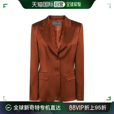 香港直邮潮奢 Alberta Ferretti 女士 单排扣缎面西装外套 V05130