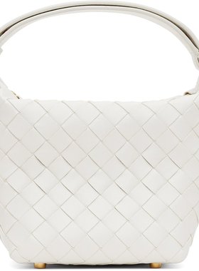 bottegaveneta葆蝶家女士白色单肩包时尚潮流经典百搭