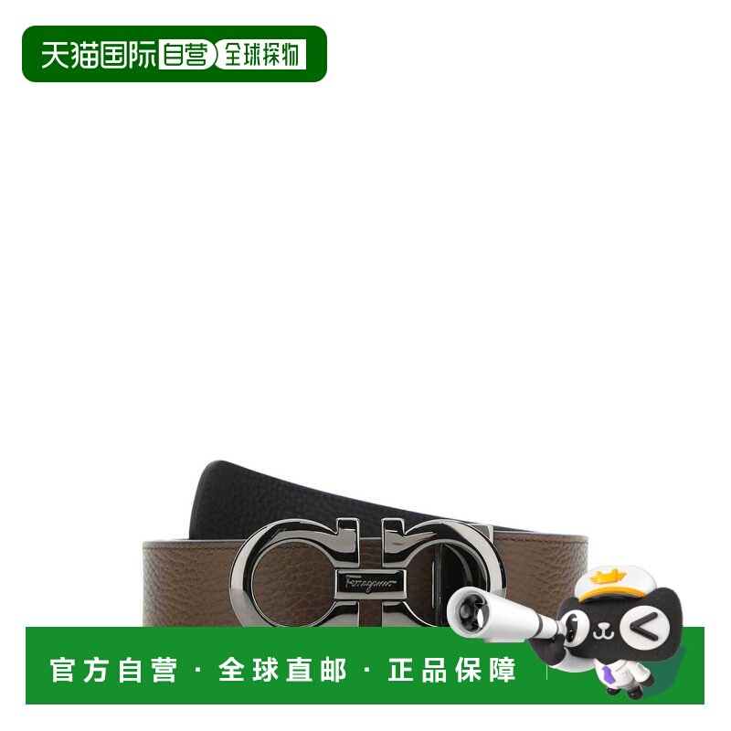 香港直邮Salvatore Ferragamo 菲拉格慕 男士 棕色皮革双面皮带 6