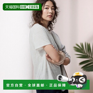 日潮跑腿UNIQLO优衣库 亚麻圆领短袖T恤 01 OFF WHITE WOMEN S 48