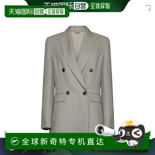 香港直郵BRUNELLO MH1262215C9598亞麻 女士西服 CUCINELLI