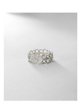 1h可退 日本直邮COCOSHNIK 女士双链条造型戒指 76761273999909