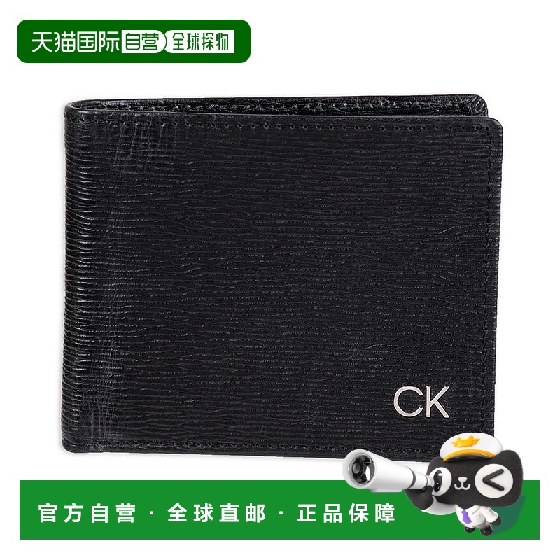 1h可退 【美国直邮】calvin klein 男士 钱包真皮大容量