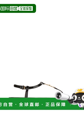 1h可退 香港直邮潮奢 versace 范思哲 女士 Medusa 95 黑色皮质凉