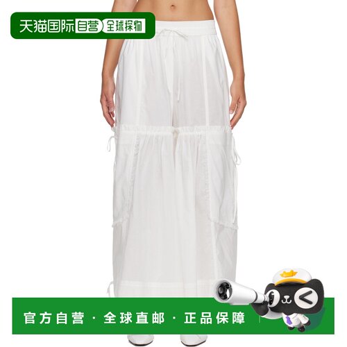 香港直邮GANNI 甘尼 女士 白色长裤 A1080159151 white白色 舒适
