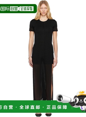 1h可退 香港直邮潮奢 Lemaire 女士 黑色 Column Slits 连衣裙 DR