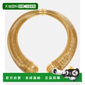 香港直邮Alaia 舒适时尚 女士 metal金属色 螺旋短项链 1h可退