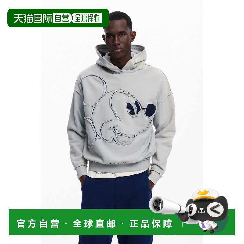 日本直邮Desigual 25WMSK08 Desigual 牛仔卫衣 米奇老鼠（白色）图片