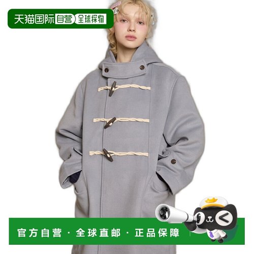 韩国直邮WAIKEI韩国小众设计师狗狗图案时尚日常秋冬大衣YKBD03CT