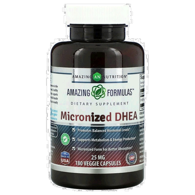 香港直发Amazing Nutrition微粒化DHEA素食胶囊25mg180粒