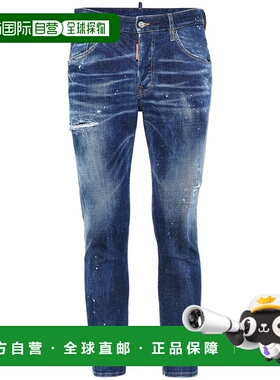 香港直邮DSQUARED2 男士牛仔裤 S74LB1556S30664470 CO 蓝色